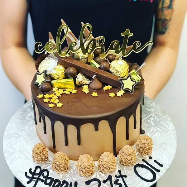 Chocolate and gold Celebrate