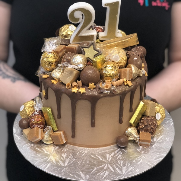 Smooth Chocolate Overload with Chocolate Drip and toppers