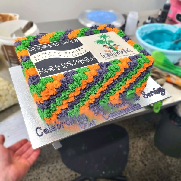 Multi Branded Corporate Cake with Brand Colors