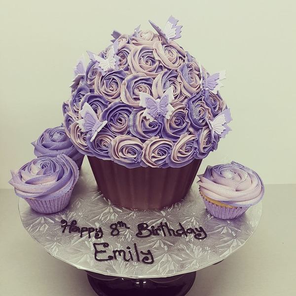 Two Tone Purple Roses with Chocolate Case