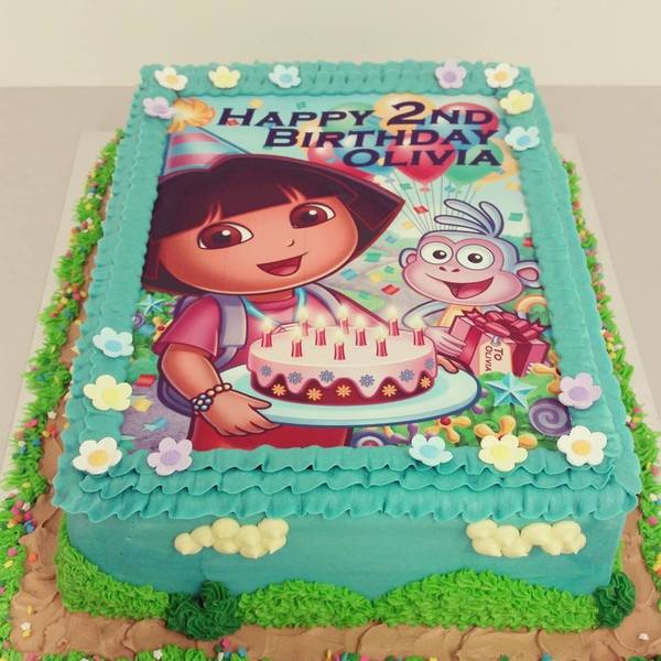 Rectangle Dora Cake (with edible image)