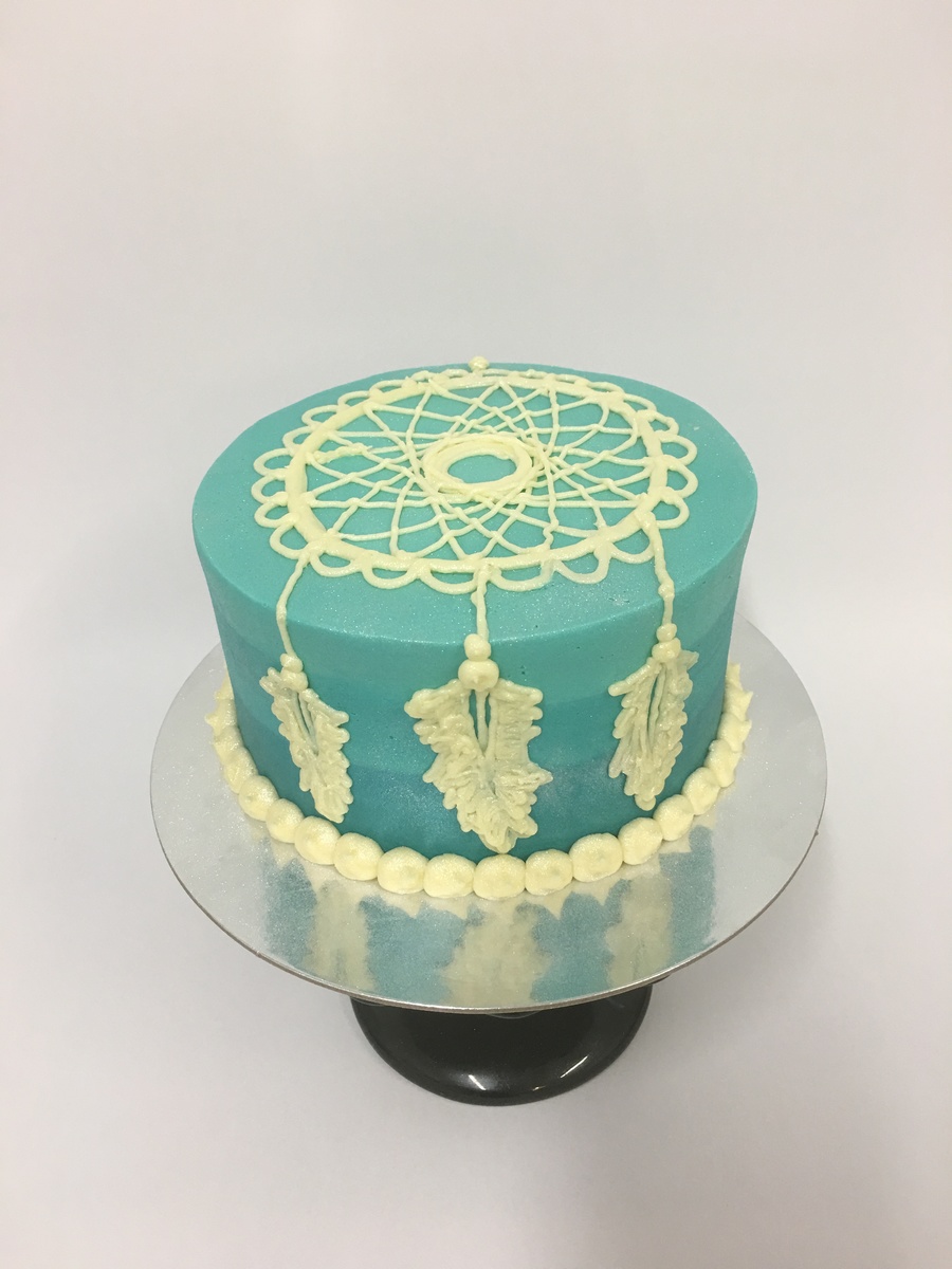Blue Ombre Dream Catcher Cake - The Girl on the Swing